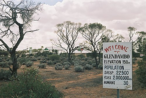 Glendambo roadsign